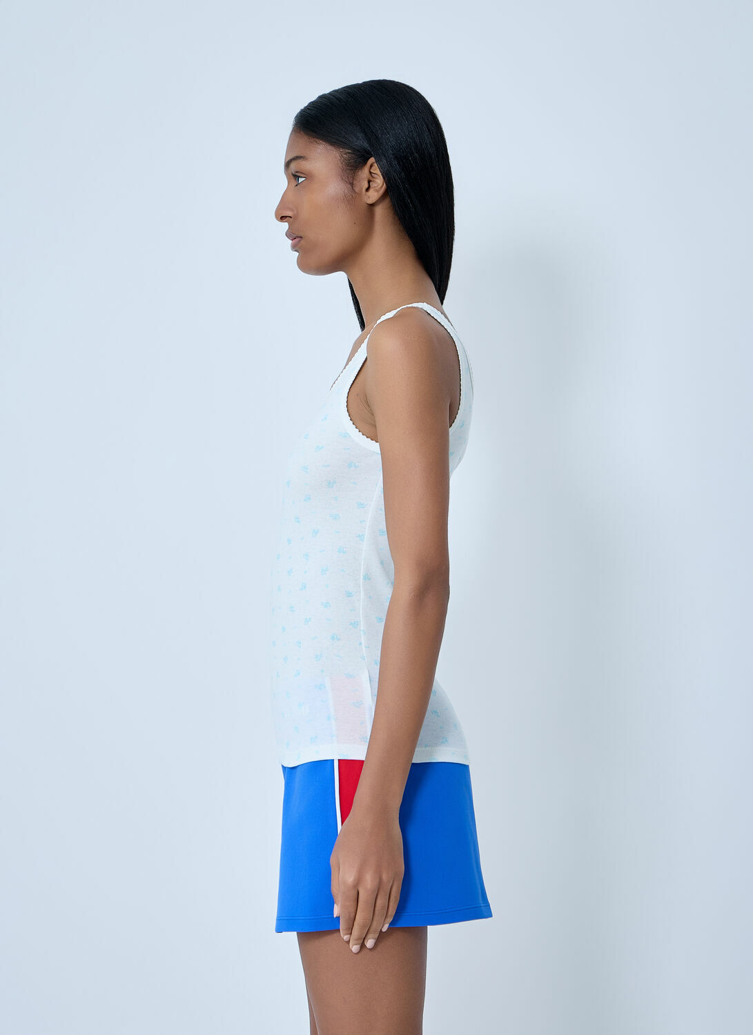 Miu Miu Striped Tank Top