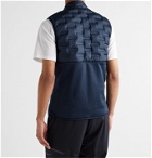 Nike Golf - AeroLoft Repel Quilted Shell and Stretch-Jersey Down Golf Gilet - Blue