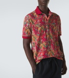 Etro Paisley cotton piqué polo shirt