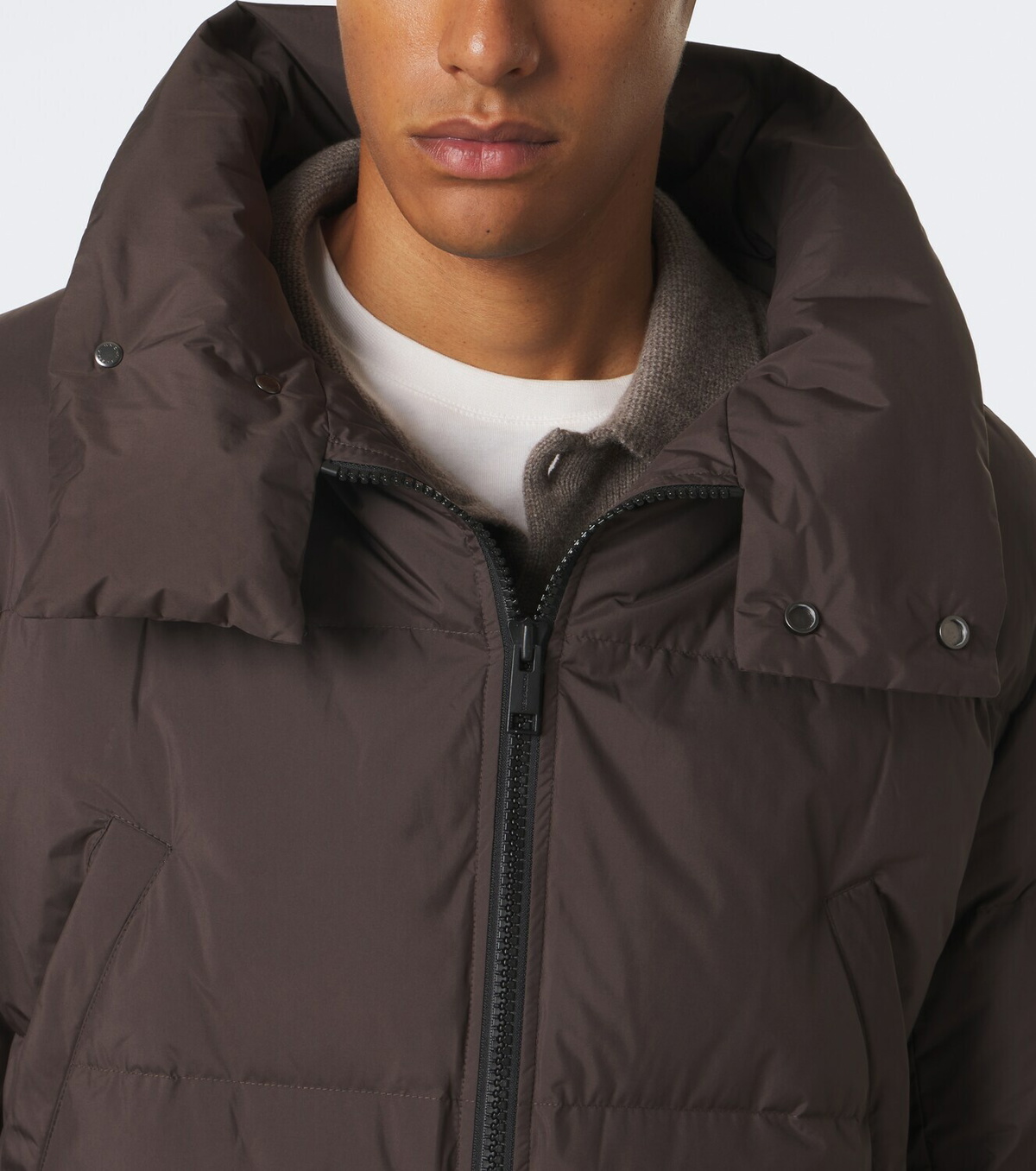 Yves Salomon Shearling-trimmed down coat