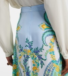 Etro Floral silk maxi skirt