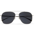 THE ROW - Oliver Peoples Ellerston Aviator-Style Titanium Sunglasses - Silver
