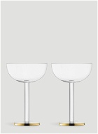 Set of Two Luca Coupe Glasses in Gold