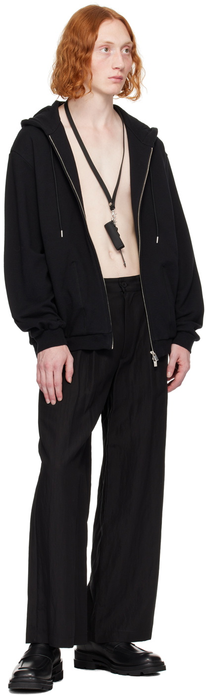 VEIN Black Zip-Up Hoodie