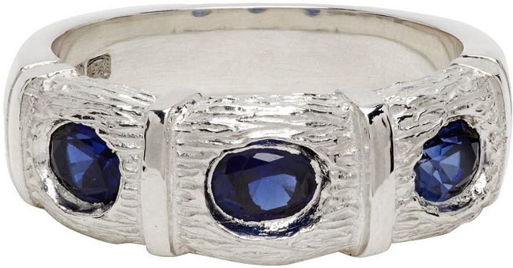Photo: Bleue Burnham Silver & Blue Window Box Ring