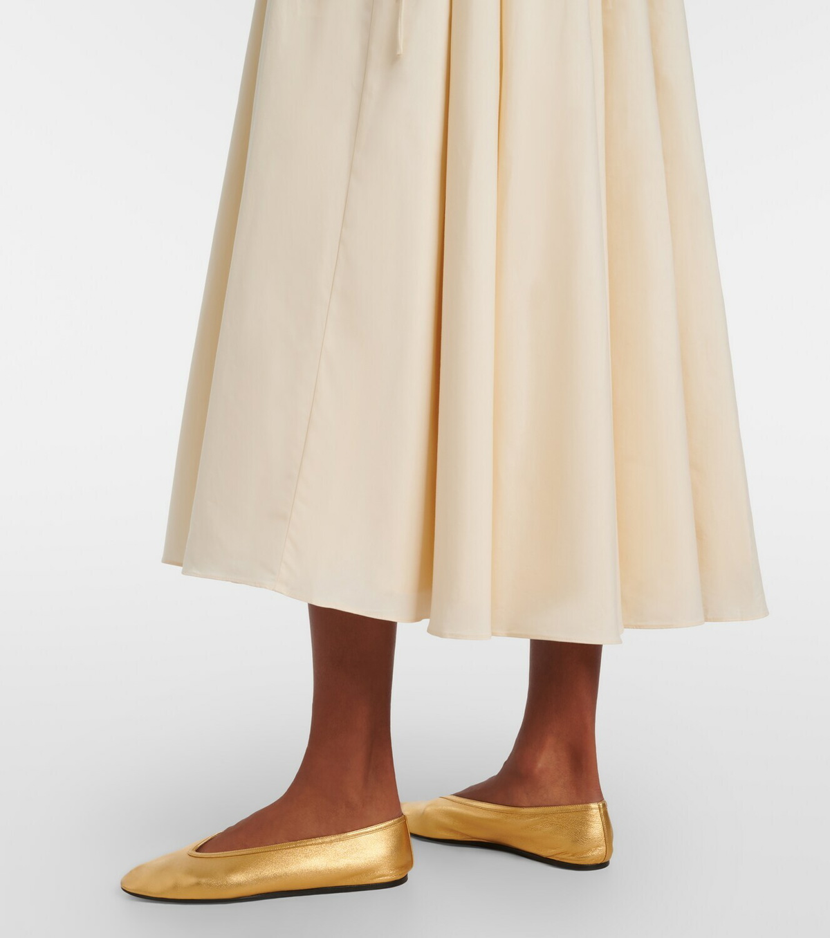 Tove Ceres gathered cotton midi dress