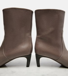 Brunello Cucinelli Monili leather ankle boots
