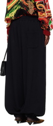 LU'U DAN Black Baggy Bontan Lounge Pants