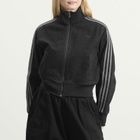 Adidas Women's Firebird Denim Tracktop in True Black Denim