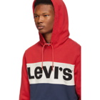 Levis Red Colorblock Logo Hoodie