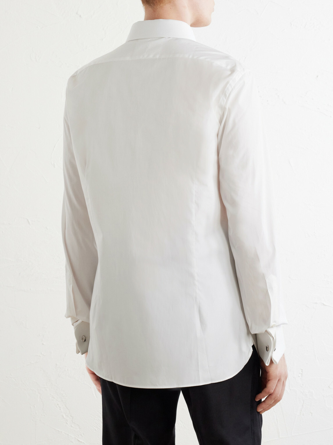 TOM FORD - Cotton-Piqué Shirt - White