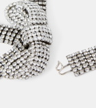 Balenciaga Crystal-embellished bow necklace