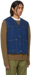 Nudie Jeans Blue Harry Denim Vest