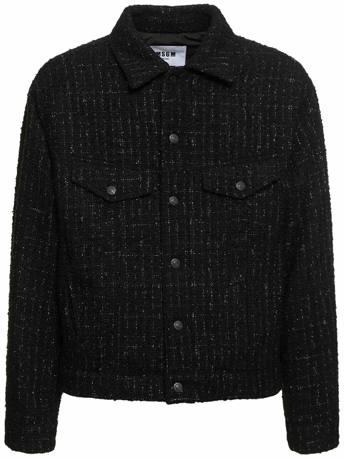 Photo: MSGM - Cotton Blend Tweed Jacket