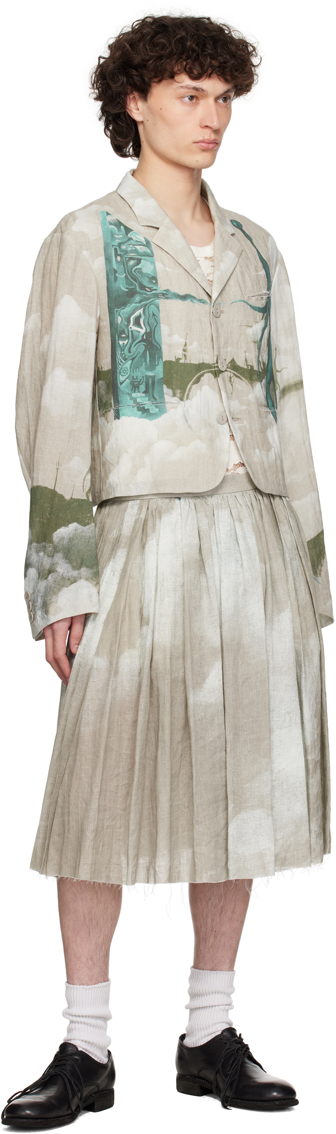 UNDERCOVER Beige UC1E4604-2 Skirt
