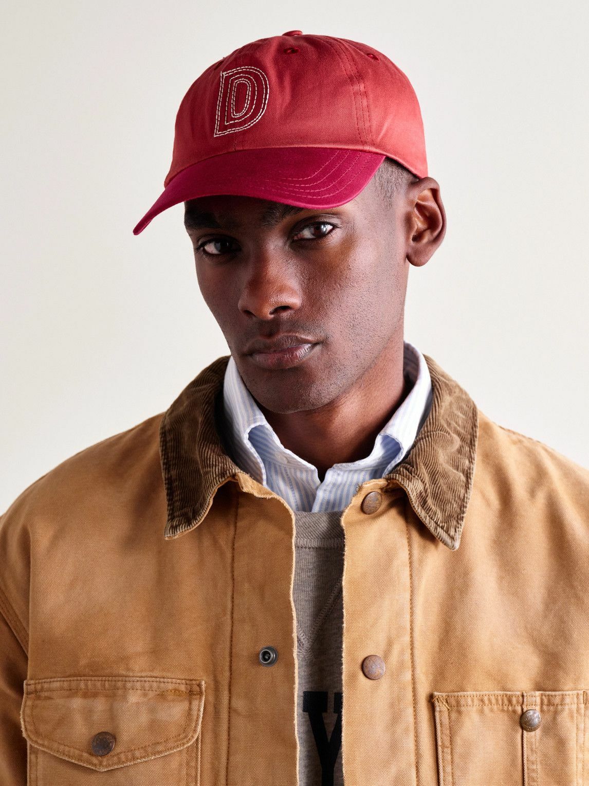 Drake's - Cricketball Logo-Embroidered Cotton-Twill Baseball Cap