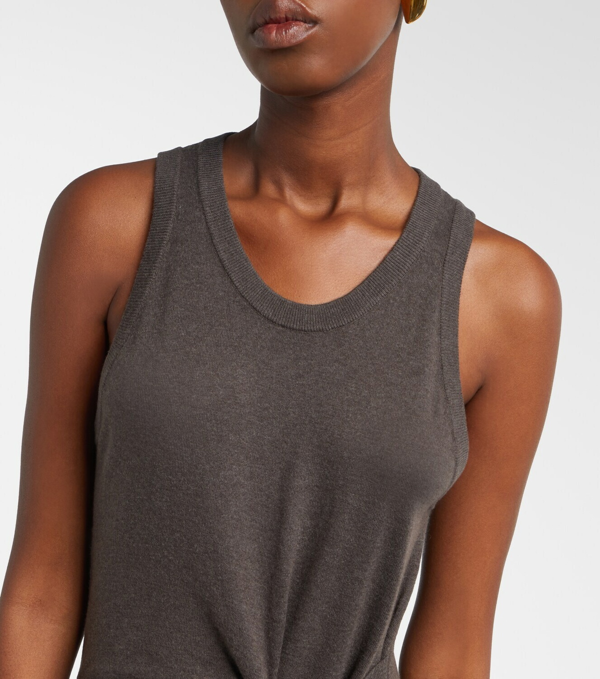 Lisa Yang Angeline cotton and cashmere maxi dress