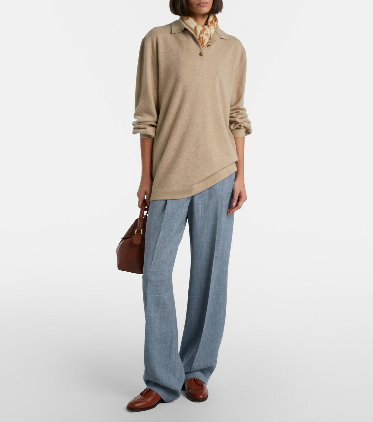 Loro Piana Classic cashmere polo sweater