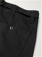 Margaret Howell - MHL Wide-Leg Recycled Cotton-Gabardine Shorts - Black