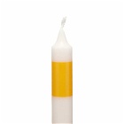 HAY Stripe Candle in Yellow/White