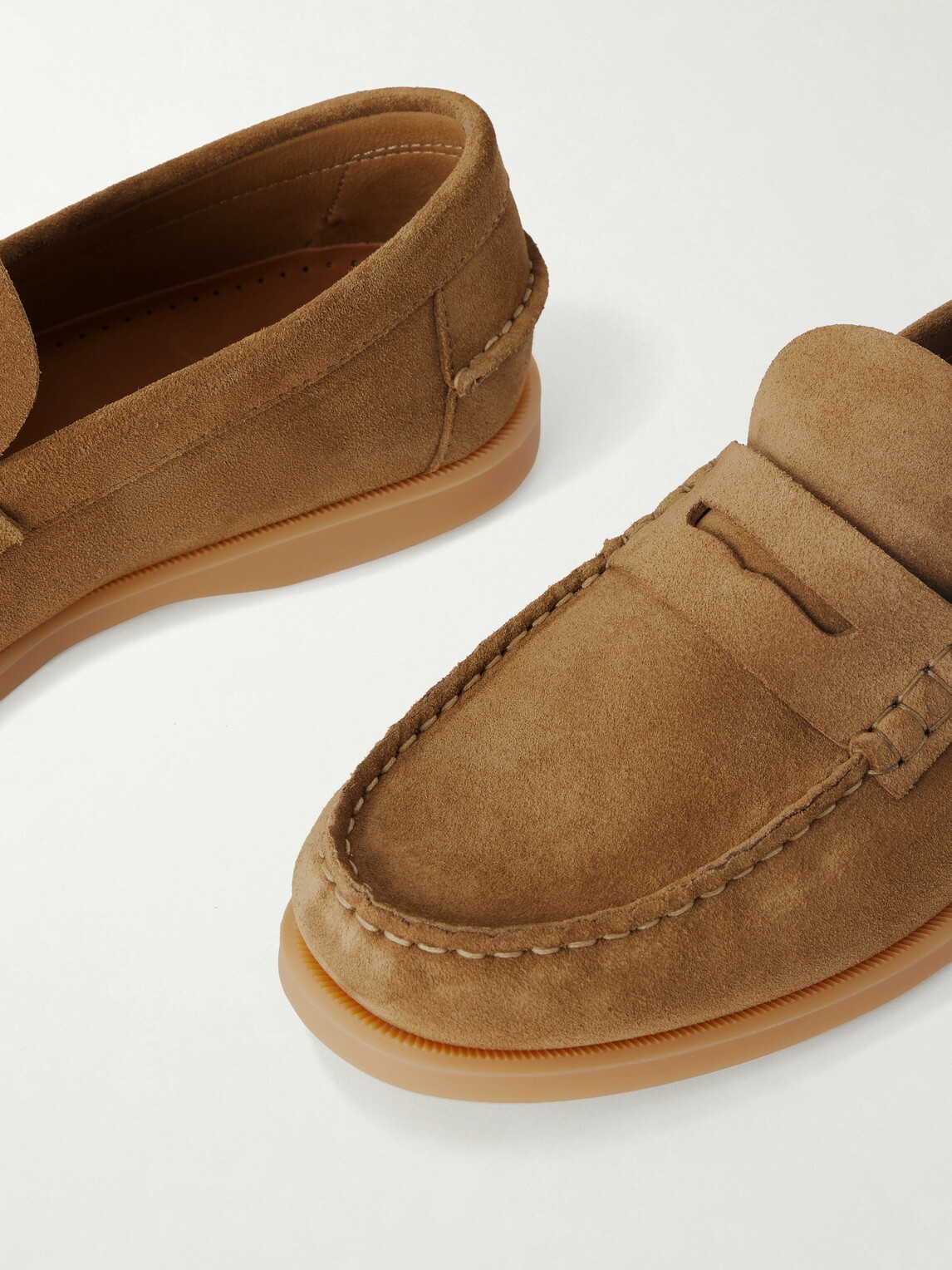 Mr P. - Leo Suede Penny Loafers - Brown