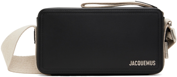 Photo: JACQUEMUS Black Les Classiques 'Le Cuerda horizontal' Pouch