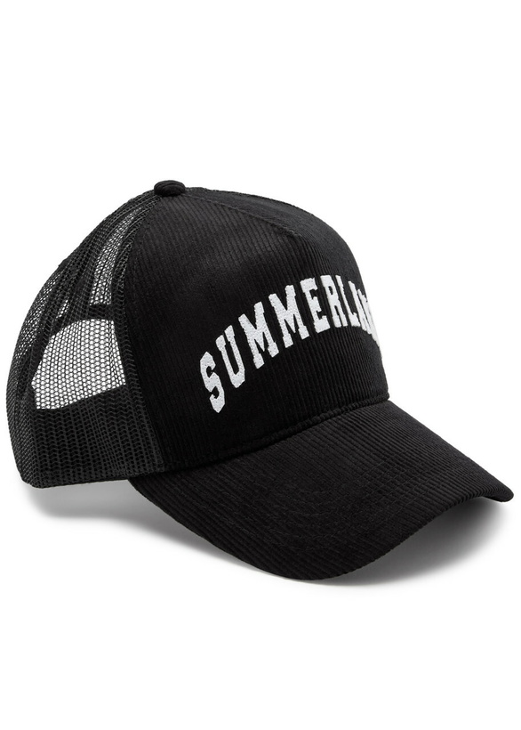 Photo: Nahmias Summerland Corduroy Trucker cap - Black - One Size