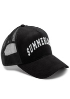 Nahmias Summerland Corduroy Trucker cap - Black - One Size