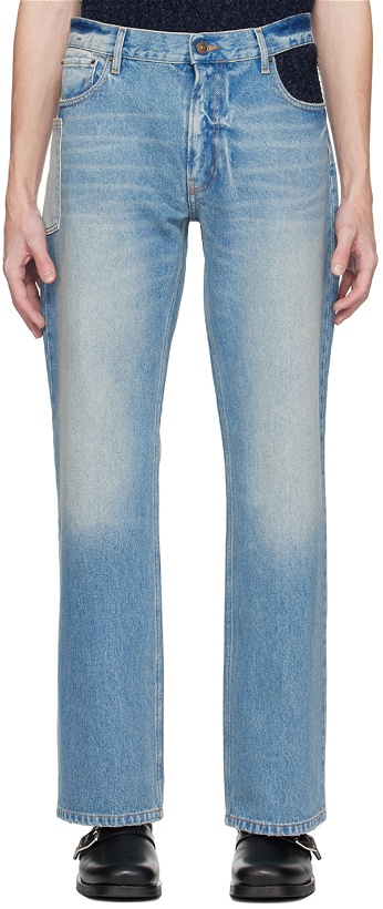 Photo: GAUCHERE Blue Cutout Jeans