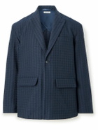 Blue Blue Japan - Cotton-Blend Jacquard Suit Jacket - Blue