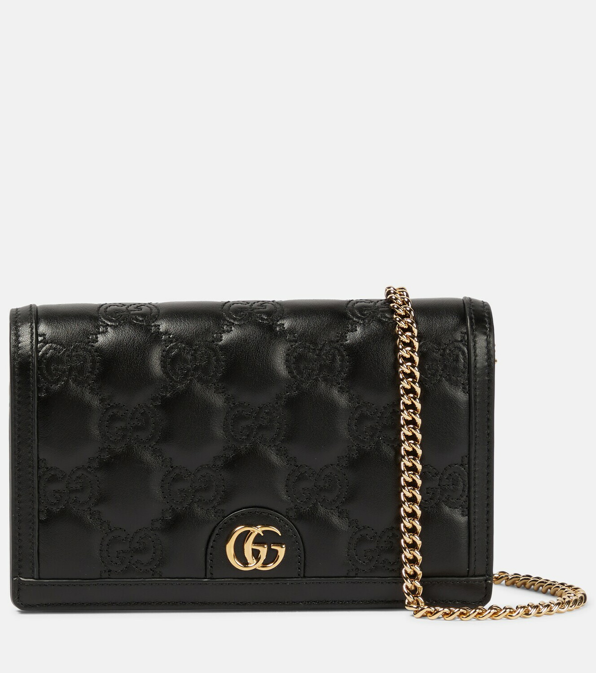 Gucci - GG Matelassé leather chain wallet Gucci
