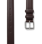 A.P.C. - Paris 4cm Dark-Brown Leather Belt - Brown