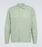 Bode - Powder cotton and linen shirt