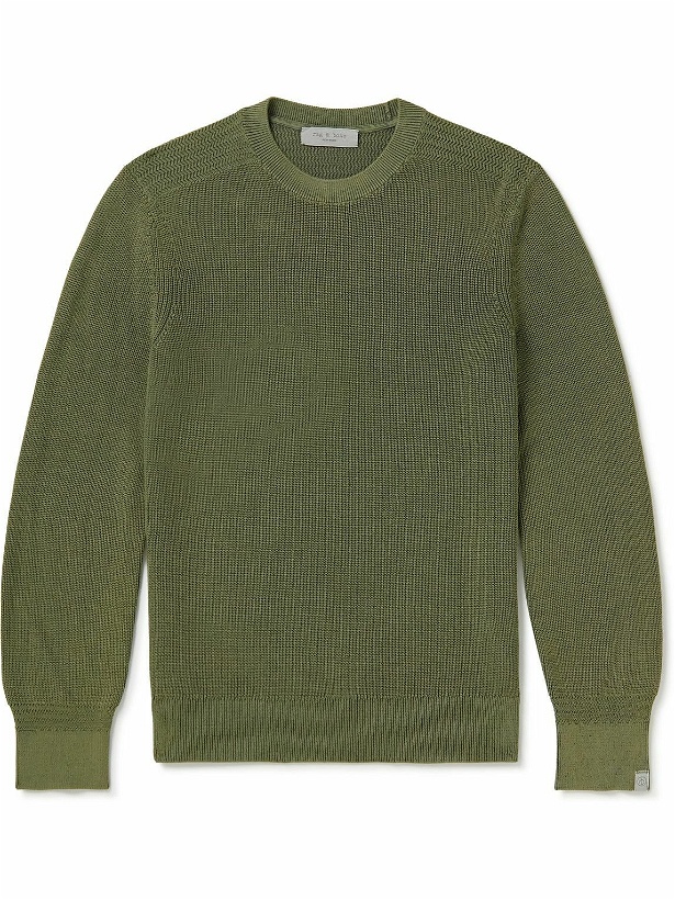 Photo: Rag & Bone - Dexter Ribbed Cotton Sweater - Green