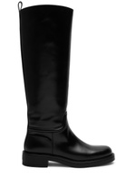 Stuart Weitzman Celia Leather Knee-high Boots Black