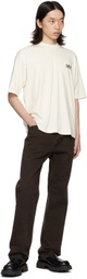 Ferragamo White Cotton & Silk T-Shirt