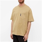 Comme des Garçons Homme Logo Tab Pocket T-Shirt in Beige