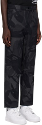 AAPE by A Bathing Ape Black & Gray Camouflage Trousers
