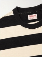 THE REAL MCCOY'S - Buco Striped Cotton-Jersey T-Shirt - Black