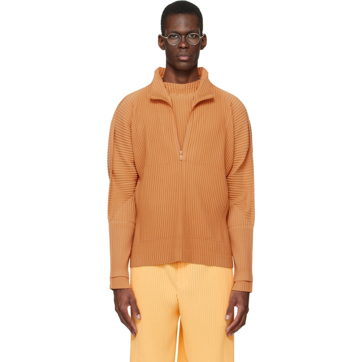 Photo: HOMME PLISSÉ ISSEY MIYAKE Orange Monthly Colors March Sweater