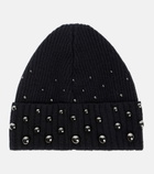 Erdem - Embellished wool beanie