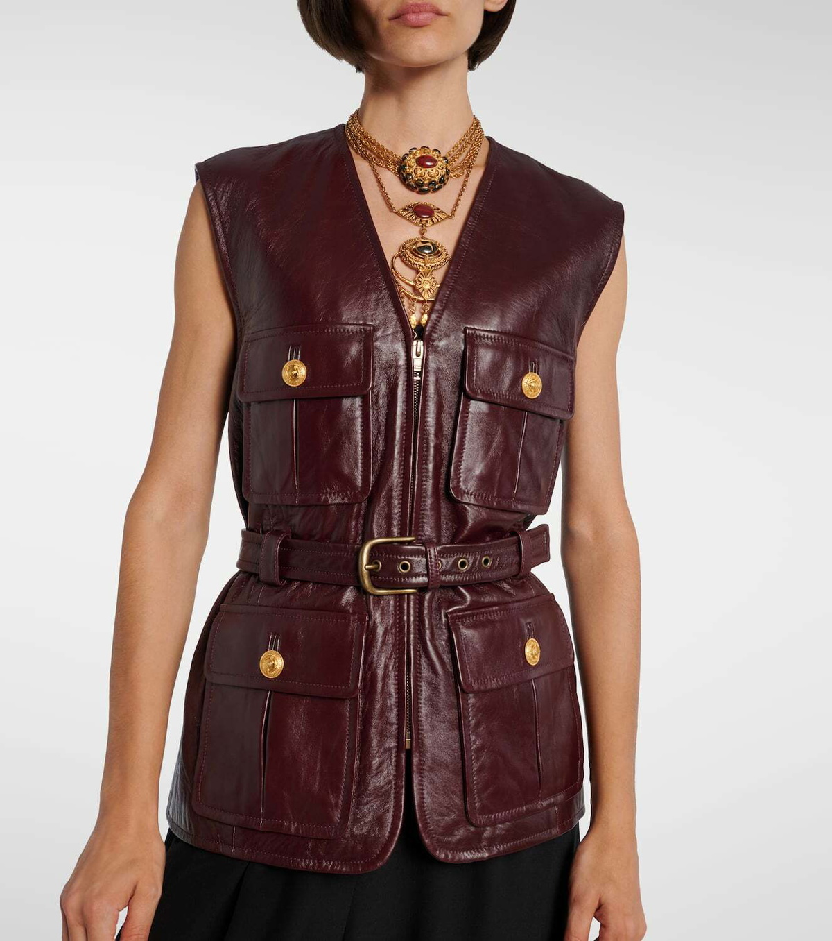 Chloé Belted leather vest
