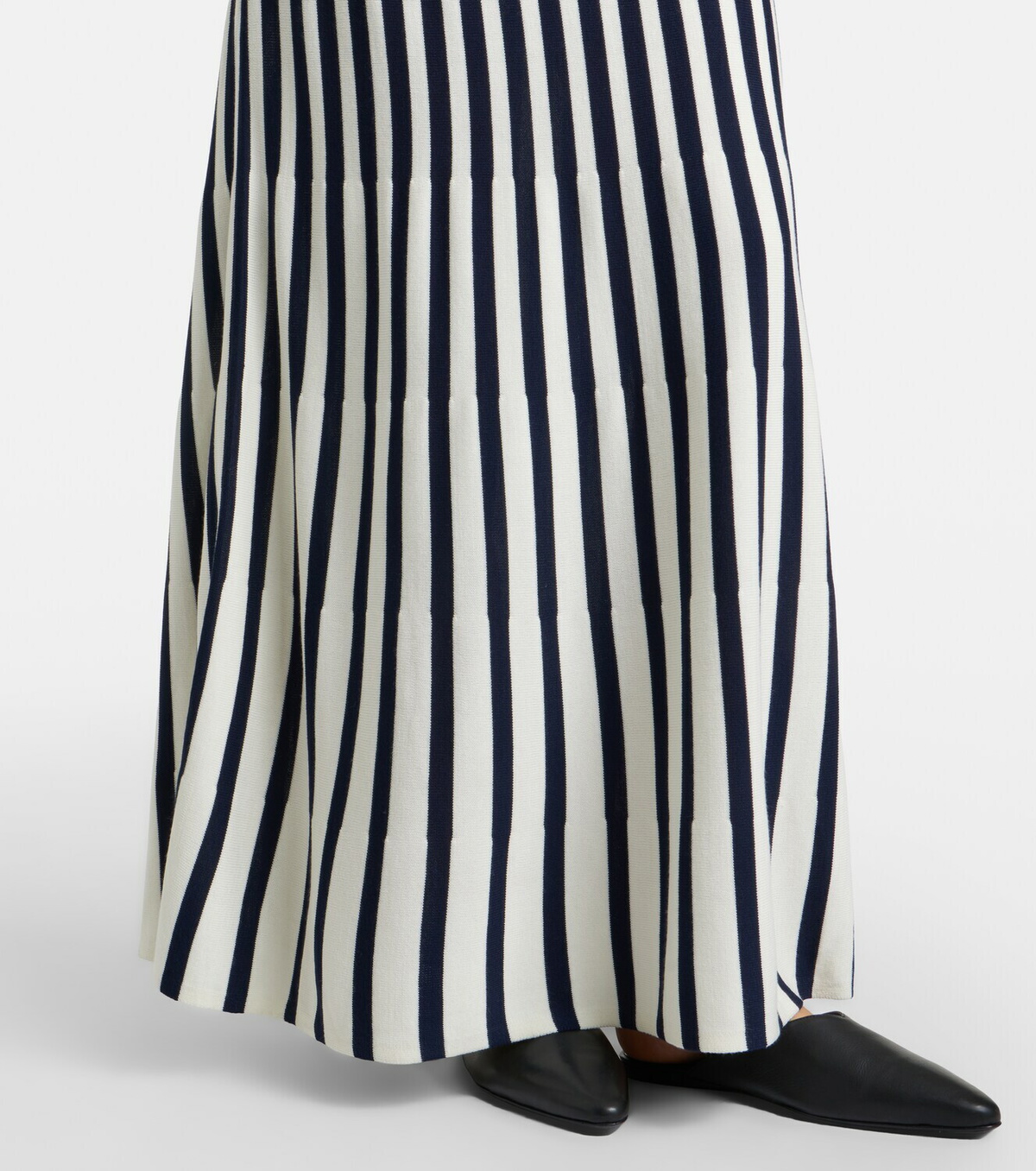 Velvet Aveline striped knitted maxi dress