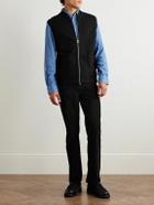 NN07 - 6398 Boiled Wool Gilet - Black