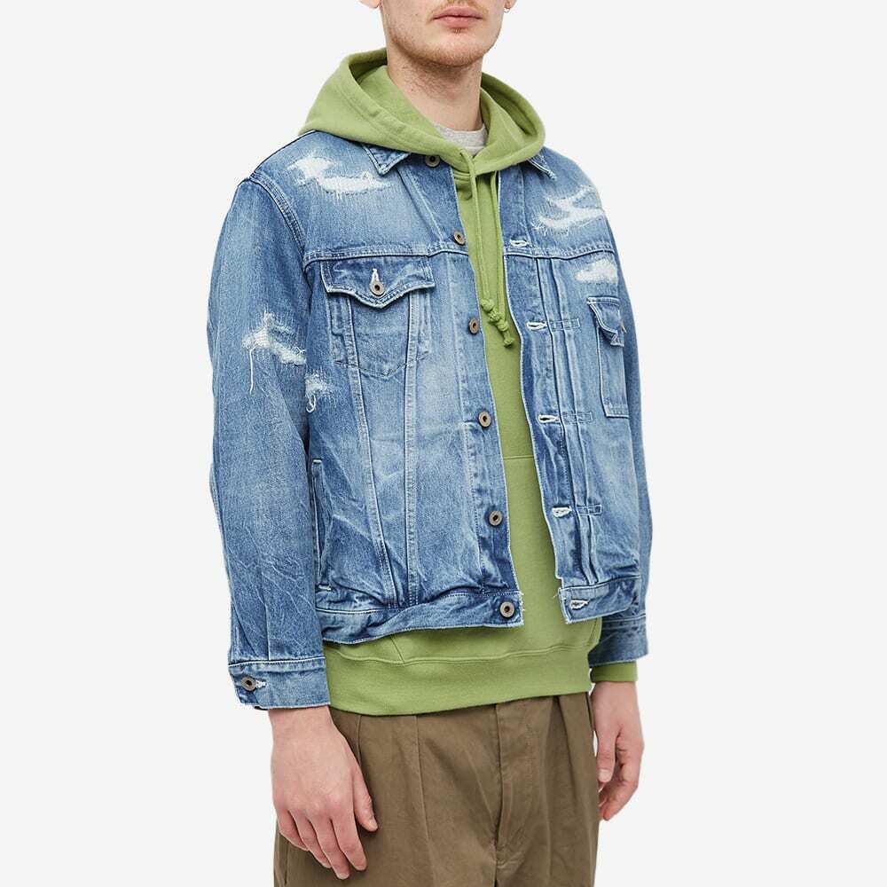 ジャケット・アウター FDMTL DENIM JACKET INDIGO 2 FA24/JK33R FDMTL Men's Denim Jacket in 7 Year Indigo Wash FDMTL