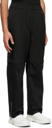 JERIH Black Detachable Pants