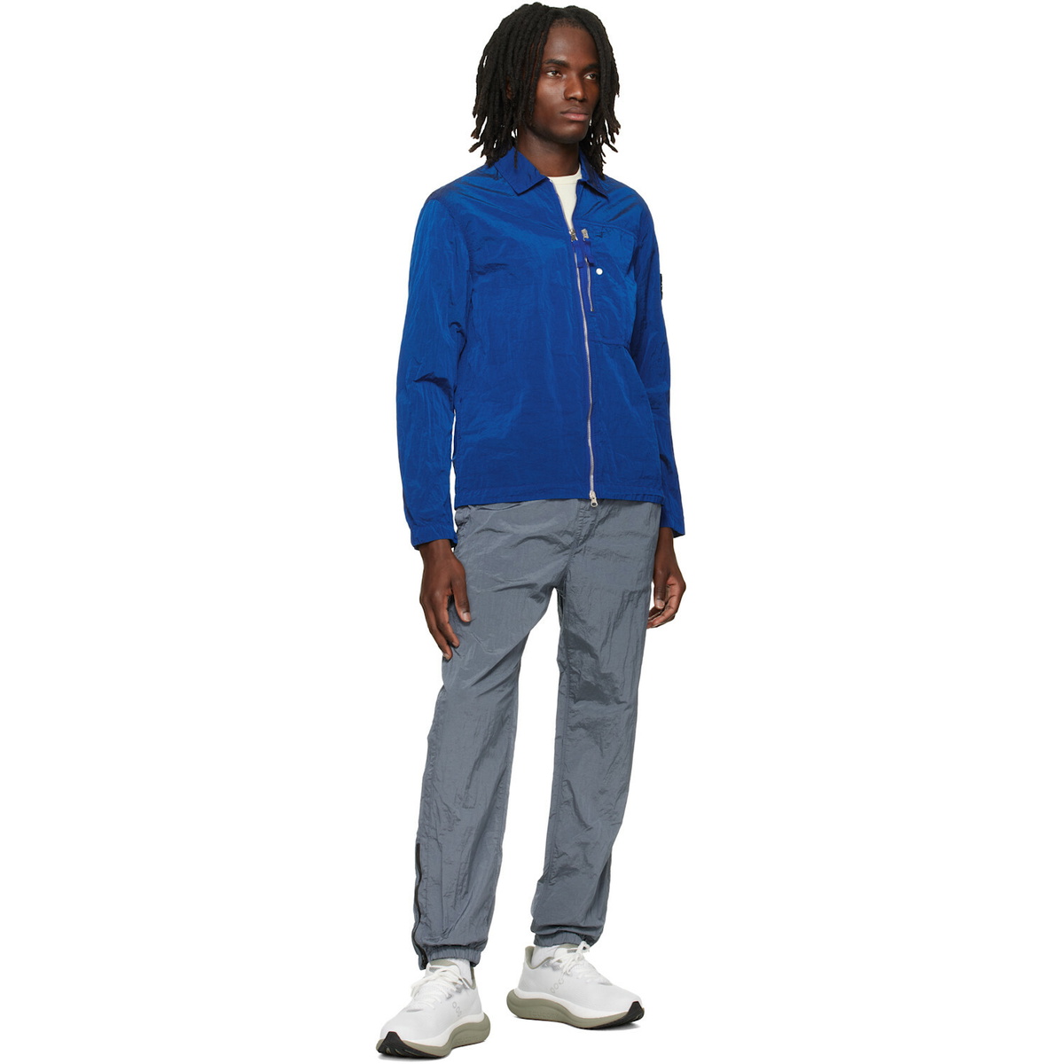 Stone Island Blue 3100035 Nylon Metal ECONYL Trousers