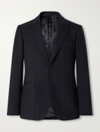 Mr P. - Slim-Fit Pinstriped Wool-Fresco Blazer - Blue