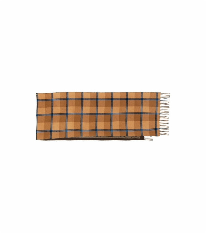 Photo: Gucci - Checked wool scarf