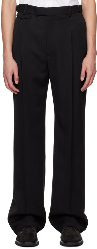Photo: Alexander McQueen Black Pleated Trousers